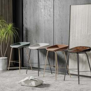 现代吧凳组合3D模型下载